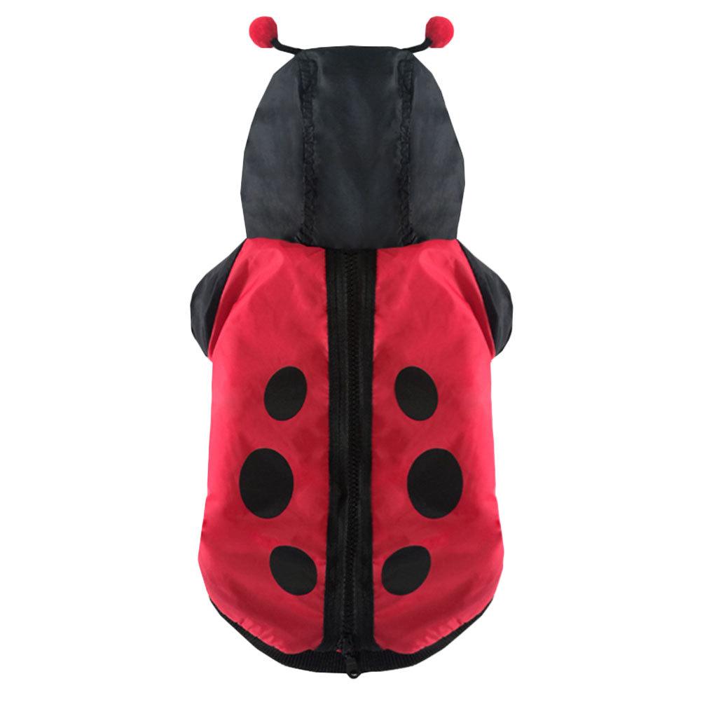 1pc Ladybird Creative Cat Dog For Halloween Party Supplies Cosplay Outfit Ladybird Clothes Costume For Party Funny Costume Pet