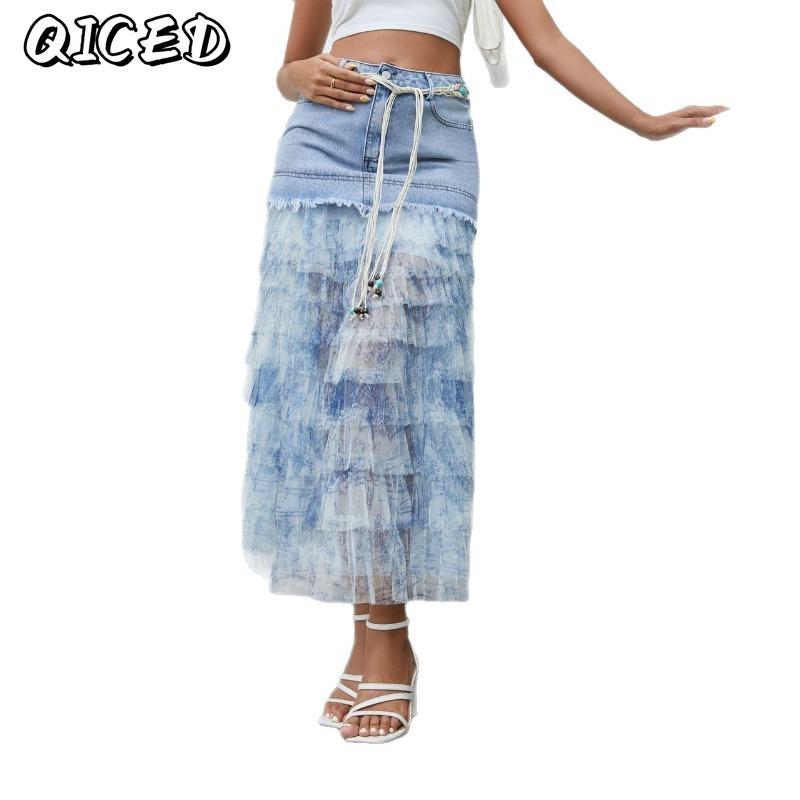 QICED Women's Fashion Casual Solid Color Print Pants & Capris