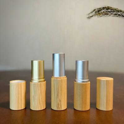 5gBamboo Lipstick Tube Lip Gross Containe DIY Refillable Bottle Eco-friendly Biodegradable Lipstick Bottler Empty Tube Container