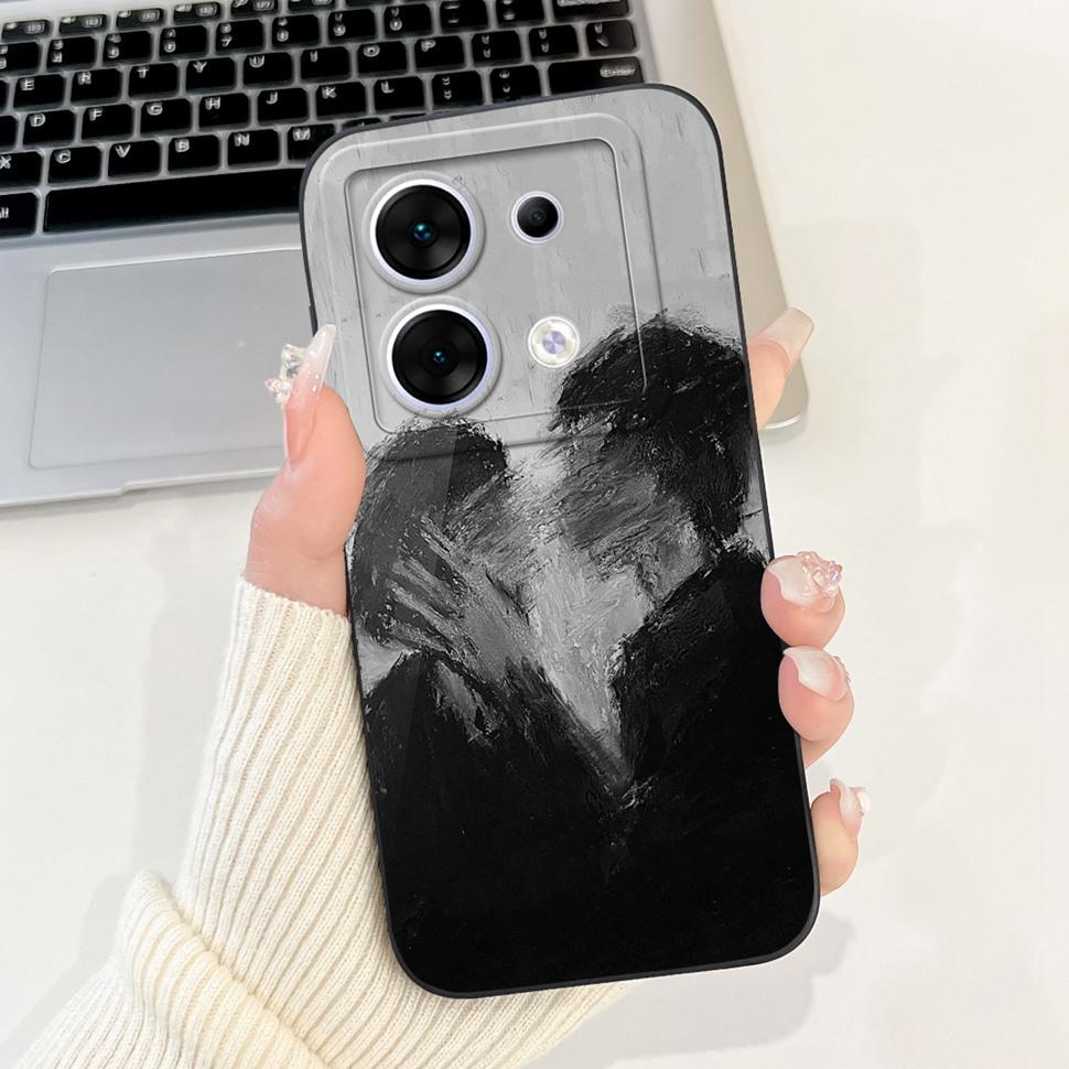Stilvolle Blumenbemalte Hülle Für Infinix Zero 30 X6731 Case Weiche Silikon Handyhülle Für Infinix Zero 30 Zero30 5G Rückseite