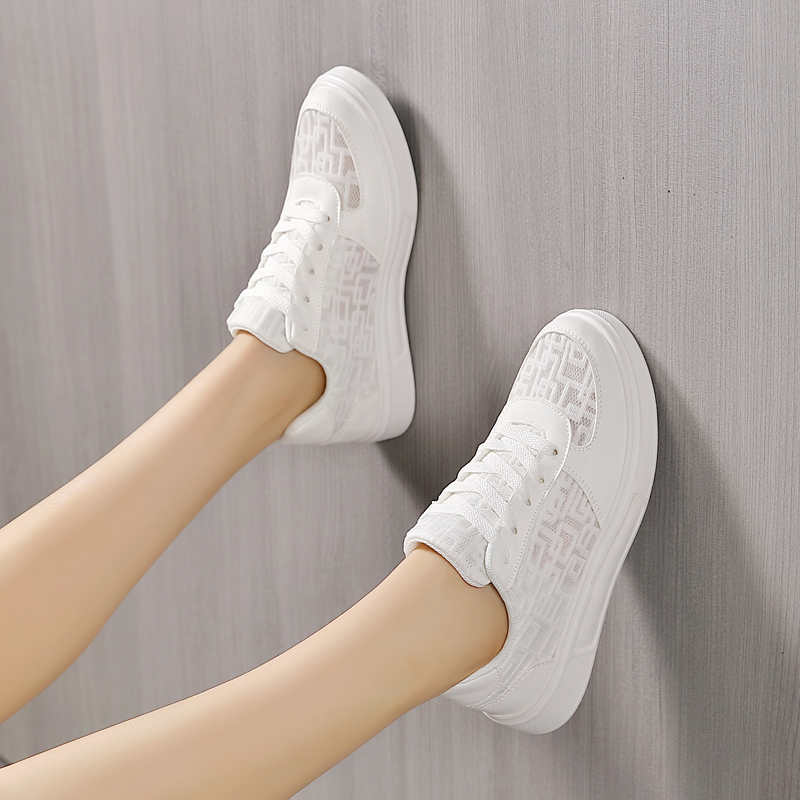 Round Foot Natural Leather Comfortable Woman Shoes Casual Autumn Sneakers Summer Women 39 Sport Saoatenis Outings Pretty