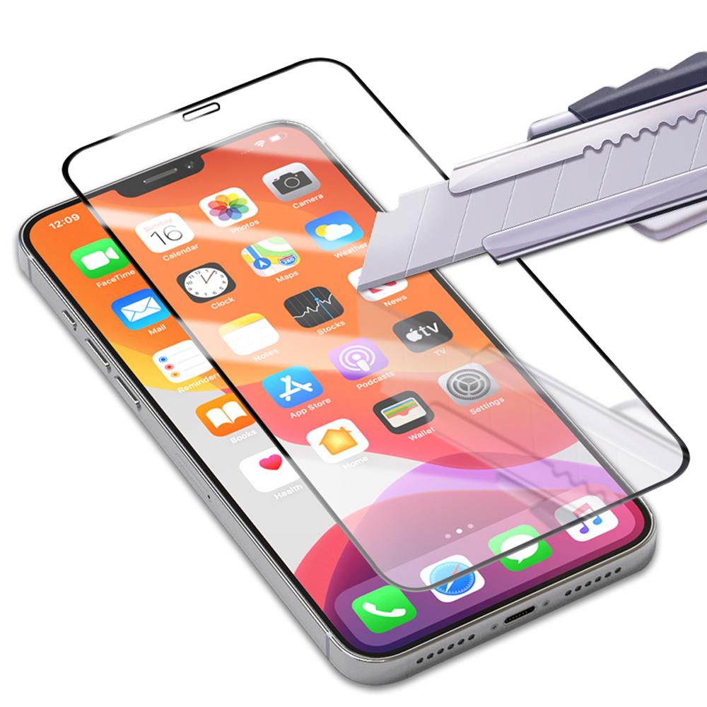 AMORUS Anti-explosion Full Glue Curved Tempered Glass Full Screen Film for iPhone 12/12 Pro