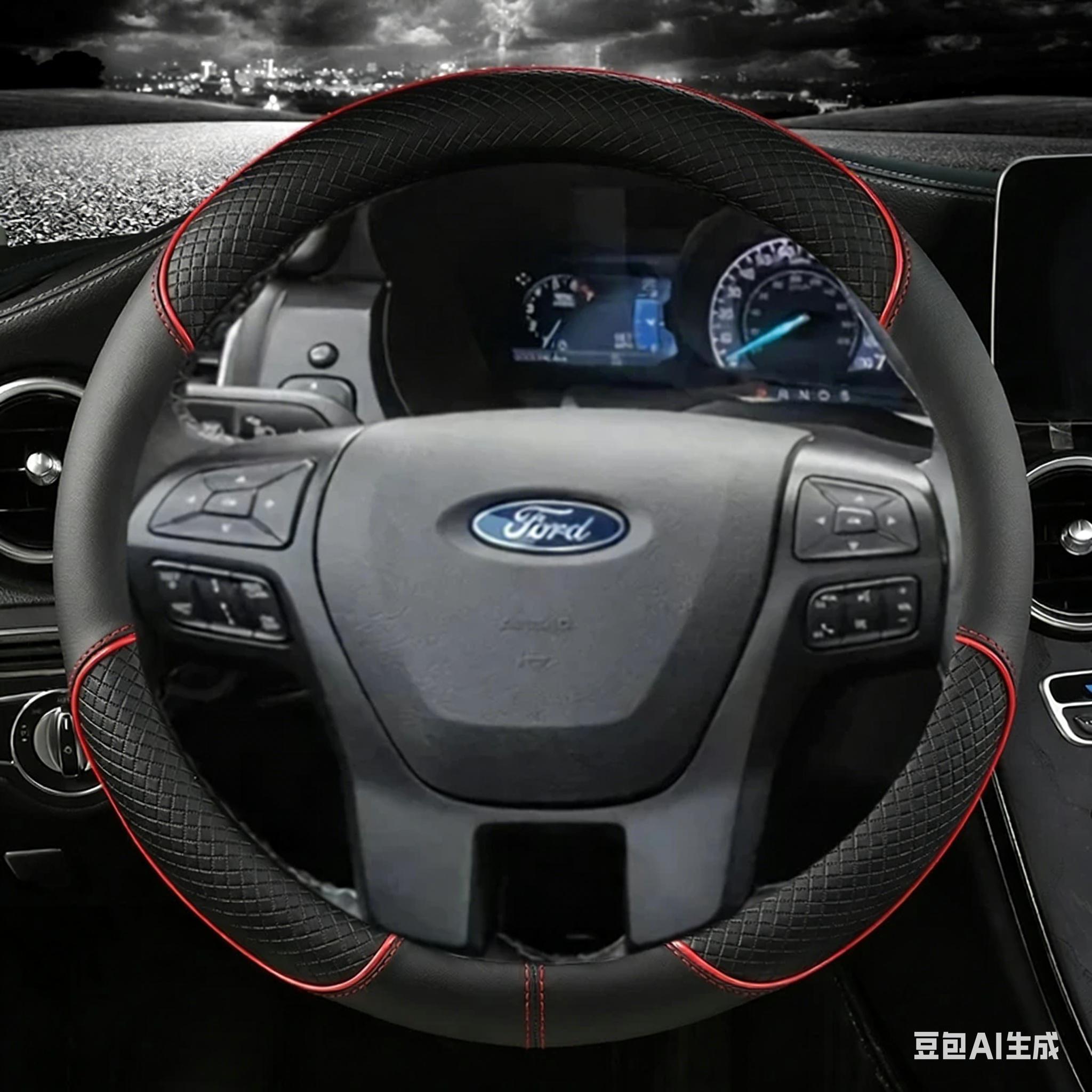 Leather Car Steering Wheel Cover For