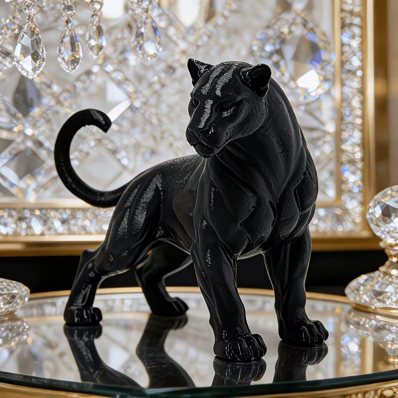 3D Printing Panther Desktop Ornament 1PC Creative Animal Sculpture for Home Bedroom Decor Unique Souvenir Gift