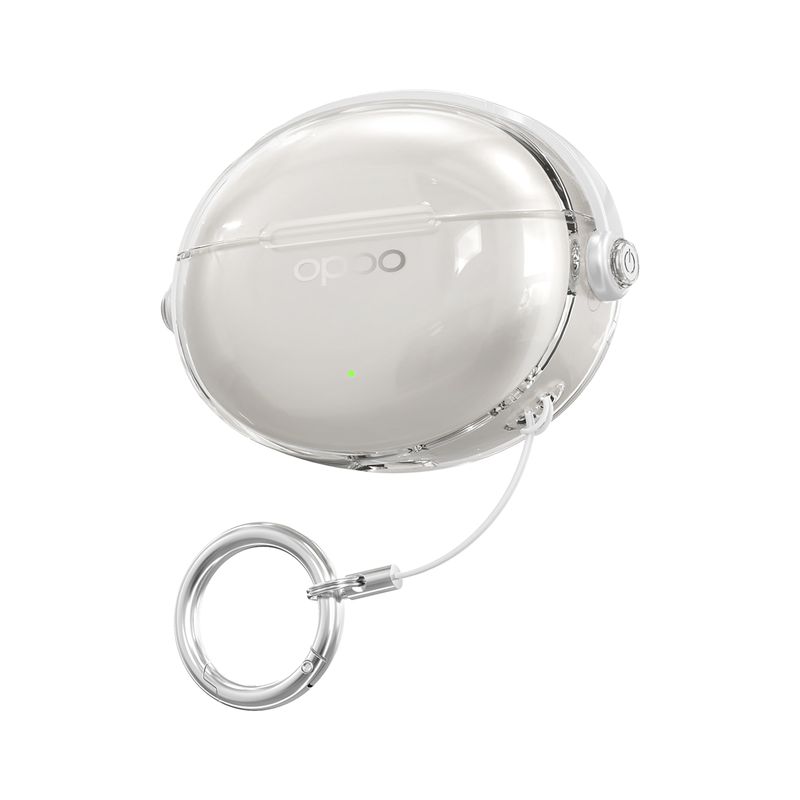 

Encofree3 Protective Case Bluetooth Earbuds Case Creative Stand Lock Case Second Change Mobile Phone Bracket Transparent TPU Soft Case New Arrival OPPO Enco Free4 White