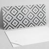 Self-adhesive PVC Dining Room Panel with Graphics 100x50 cm Geometric Diamond Pattern