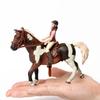Toy Horses Equestrian Rider Horse Playset Farm Animals Action Figure Animal Figurines Plastic Models Children Toys Kids Gifts