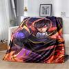 Code Geass Lelouch & C.C Anime Character Flannel Throw Blanket, Soft Warm Lightweight Blanket Sofa Bed Decor