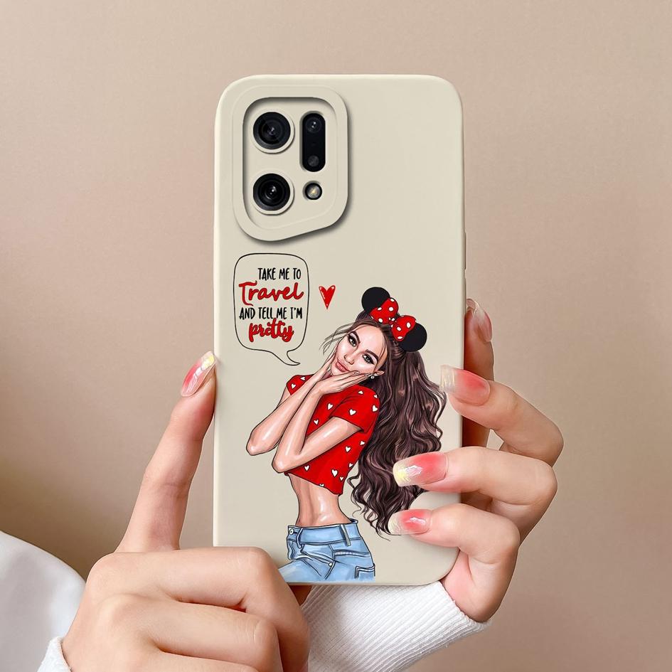 För OPPO K3 K5 K7 K7X K9X K10 Pro Neo 9 Skal Omslag Mode Pojke Flicka Flytande Matt Mjukt Silikon Skärmskydd Anti Dropp Skal För OPPO Stötfångare