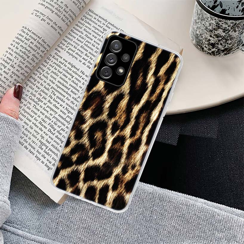 Tiger Leopard Print Panther Phone Case for Samsung Galaxy A17 A16 A15 A14 A13 A57 A56 A55 A54 A53 A37 A36 A35 A34 A33 A26 A25 A2