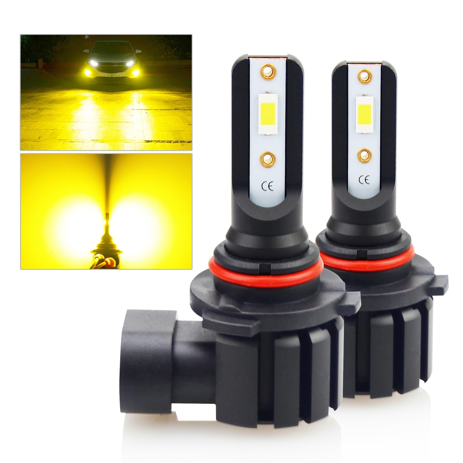 

Actual measurement! High brightness BLUESEATEC HB4 9006 dual-purpose LED fog HB4/9006 жёлтый