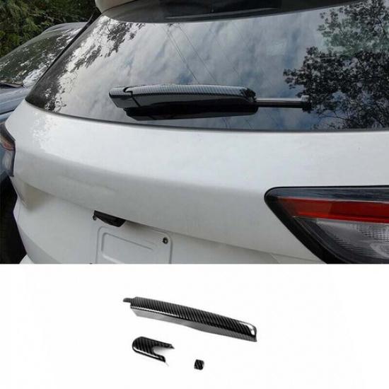 Carbon Fiber Cover Trim 20- Rear Window Rain Wiper Fit For Ford Escape Kuga