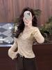 2025 V-neck Lace Base Layer Ladies' Pretty Top for Autumn/Winter - Wear Alone or As a Layer