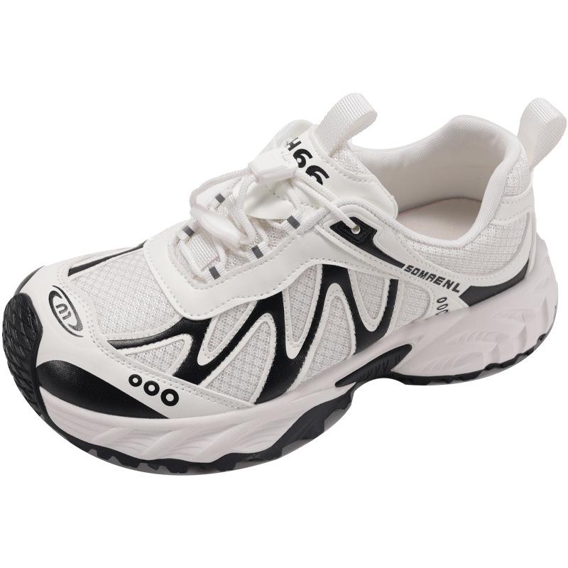 Aerobic plan crooked head ultra-light sports shoes 2025 summer new thin mesh breathable hiking outdoor feeling casual shoes tide