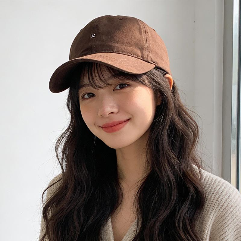 Versatile baseball cap Women's wide-brimmed soft-top cap Small sunscreen visor