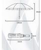 Extra Large Size 130cm Diameter Folding Automatic Opening and Suitable for Sunny and Rainy Super Heavy Rain and Day Gift Extra Umbrella, One-Touch