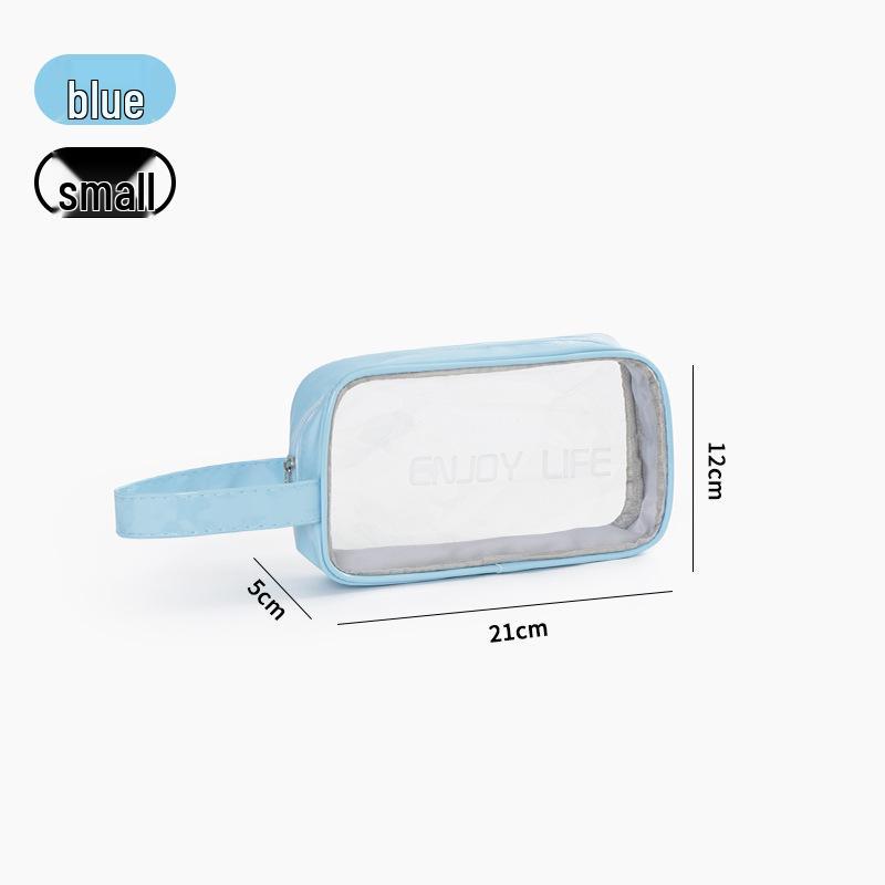 Waterproof Wet/Dry Beach & Fitness Toiletry Bag - Large Capacity Handheld Storage for Makeup & Swimming Gear