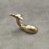 Vintage Copper Lying Sika Deer Figurines Miniatures For Home Garden Decoration Desktop Tea Pet  Brass Animal Statue Ornaments