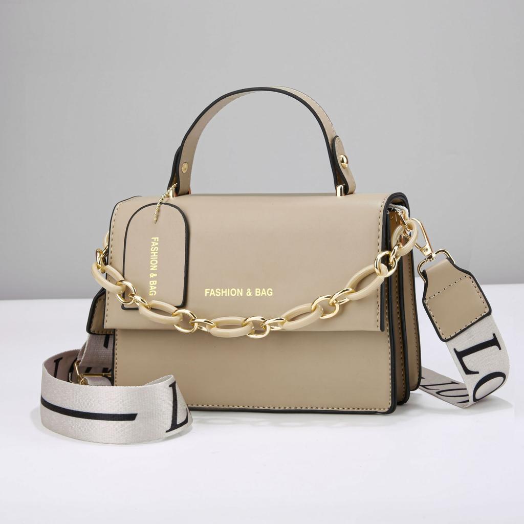 Vintage Hong Kong Style Small Bag Female Autumn and Winter New All-in-one Small Square Bag Fashion Single Shoulder Crossbody Bag Handbag Tide