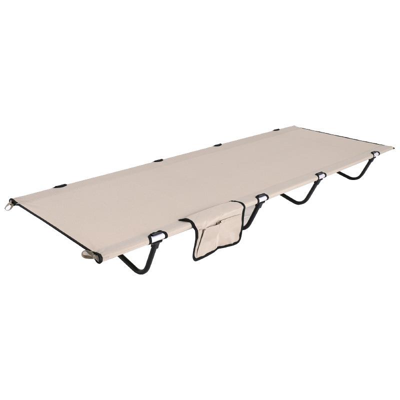 Ultralight Portable Military Cot: Aluminum Alloy Folding Bed for Single Person Camping