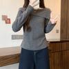 Autumn New Popular One Shoulder T-shirt Women Long-sleeved Top Bottoming Shirt Tees