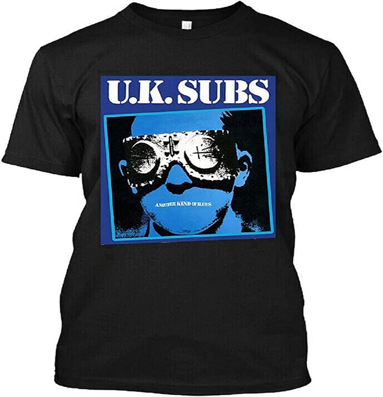 Men s New UK Subs Another Kind of Blue Punk T Shirt (Chat Me) Size Large 3XL чёрный