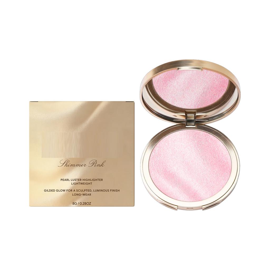 Highlighting Powder Compact, Enhancing Facial Glow, Creating A Refined Makeup Look, Highlighting, Beauty Tools