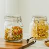 2 Pack Airtight Glass Storage Jars Lock Lid Canisters Coffee Beans Cereal Pasta Spices Dry Foods Kitchen Organization