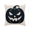 1PC Nuan Series Ins Cartoon Pumpkin Pattern Halloween Cushion Cover Plush Flow Embroidery Pillowcase for Sofa Living Room Bedroom Home Decor