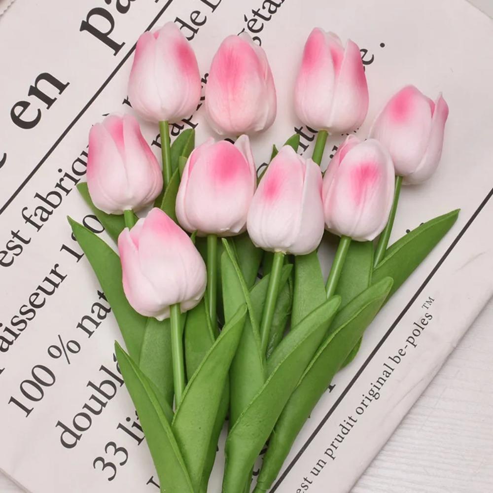 3/5/10/15/20pcs Tulips Artificial Flowers Real Touch Flower Bouquet Tulips Fake Flower for Wedding Home Decoration