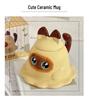 Creative Cartoon Cute Mug with Lid and Spoon - Large Capacity Ceramic Coffee Cup for Women & Couples