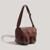 Bolsa Transversal Vintage para Menina Cool para Mulheres, Estilo Faculdade, Versátil, Bolsa de Ombro Ins
