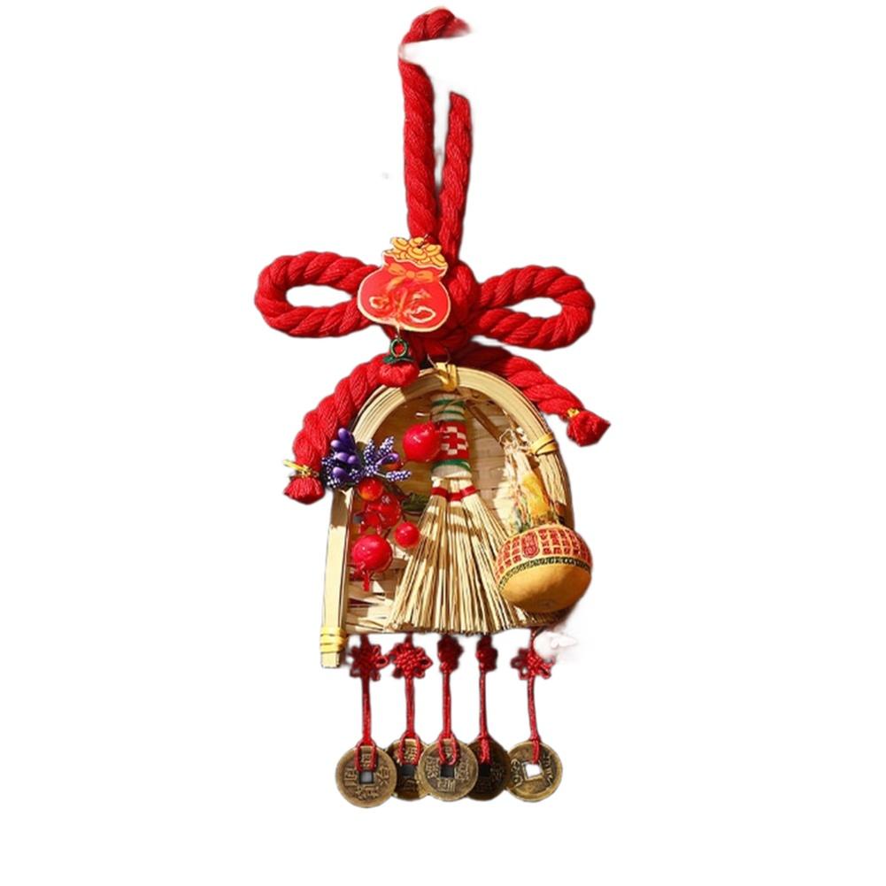 Chinese New Year Handmade Horse Pendant Red Knot Decoration for Spring Festival Hanging Ornament Featuring Good Fortune Symbols