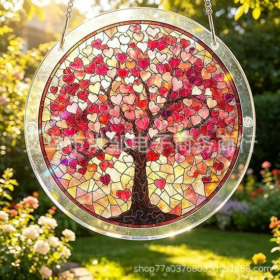 Acrylic Puzzle Sun Catcher Window Hanging Ornament - Home Decor