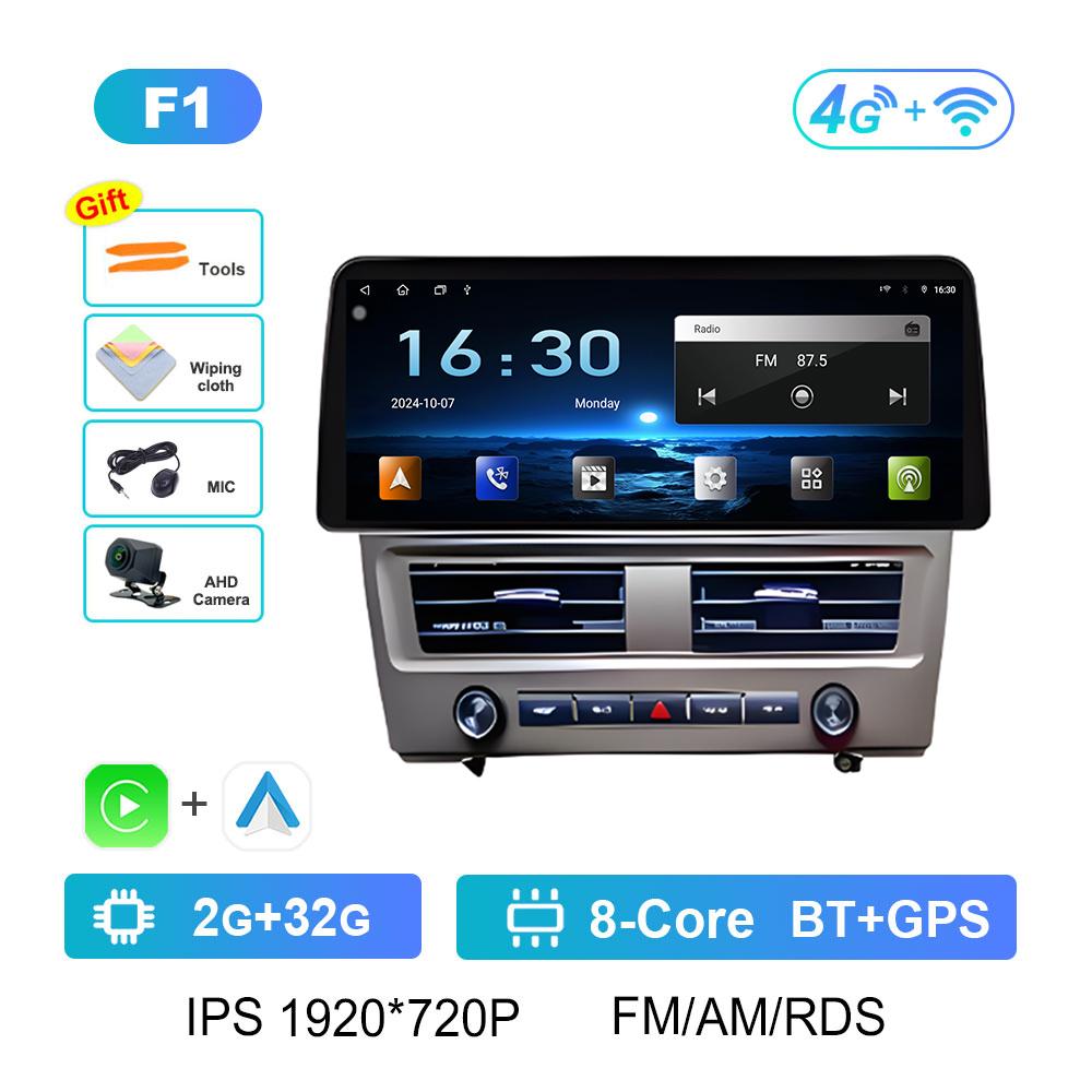 12.3 inch Touch Screen Wireless Carplay for Nissan Tiida C11 2005 2006 2007 2008 - 2010 GPS Navigation Bluetooth Cooling fan 4G