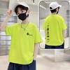 Boys' Trendy Loose-Fit Cotton Letter Print Tee - Summer 2026