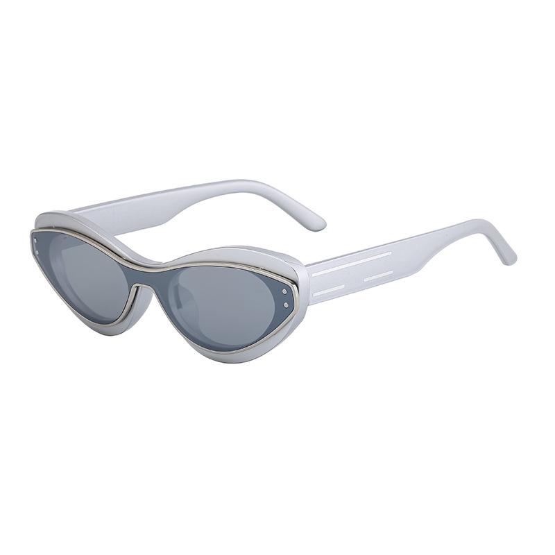 

Glasses Stylish Fashion Designer Women Men Sunglasses Cute Oval Trending Shades Unisex Glamour Eyewear UV400 C9