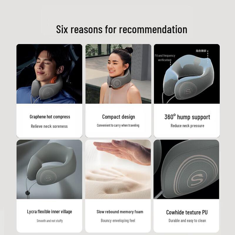 SKG Portable U-shaped Neck Massager with Heat