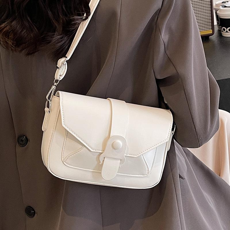 High-end Textured Small Bag for Women New Fashionable and Versatile Crossbody Bag Korean Niche Design Single-shoulder Square Bag