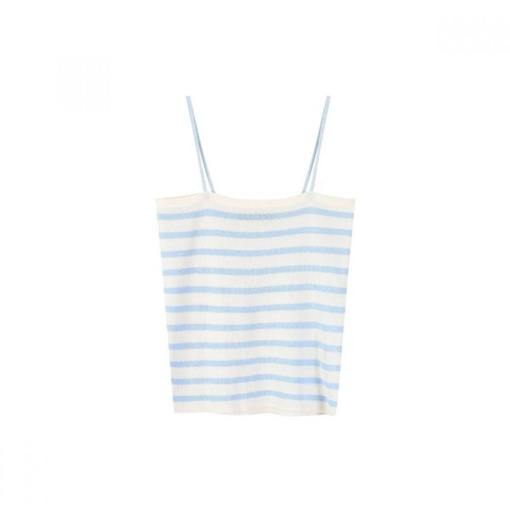 LAP Knit Sleeveless Sheer Shirt Set As2ex420