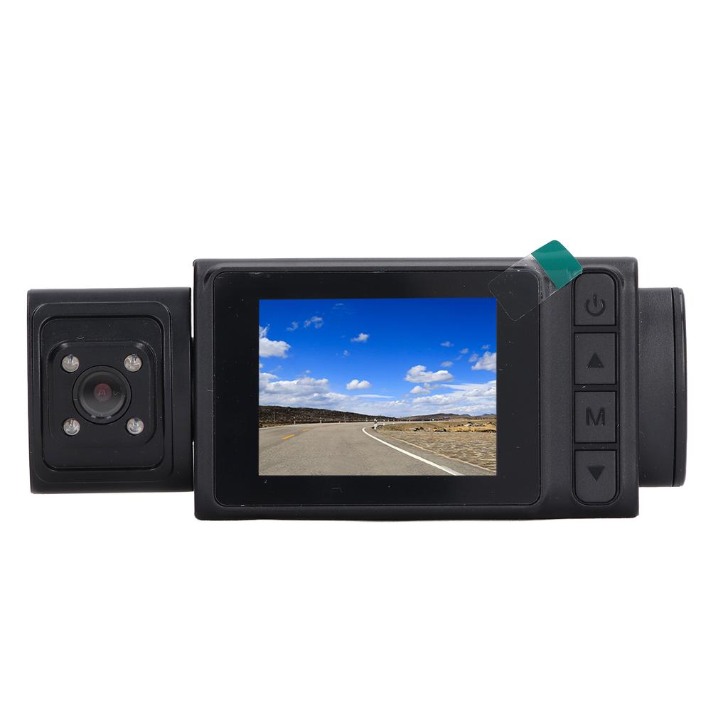Dash Cam for Car 2 Inch HD IPS Screen 3 Lens Rotatable 1080P Loop Recording Night Vision Dashboard Camera Recorder for