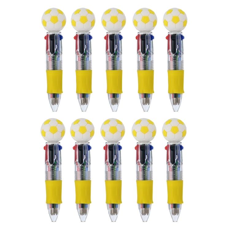 Ballpoint Pen for School Students, 4 Colors in One Retractable Rainbow Pen Multicolor Ballpoint Pen for Class Office