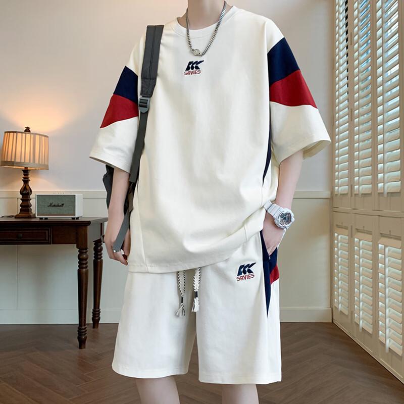 Men s Summer Loose Fit Short Sleeve T-Shirt 4XL