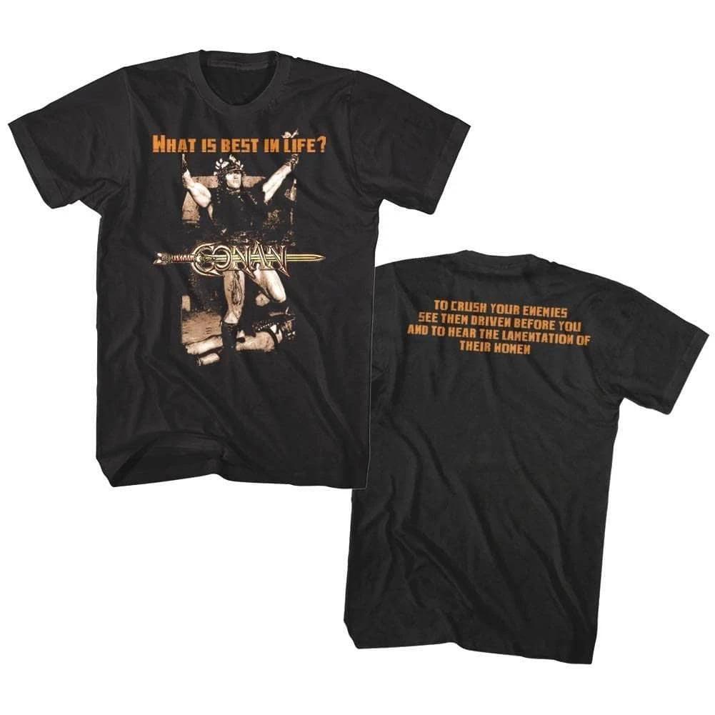 Conan the Barbarian Best in Life Quote Men s T Shirt M