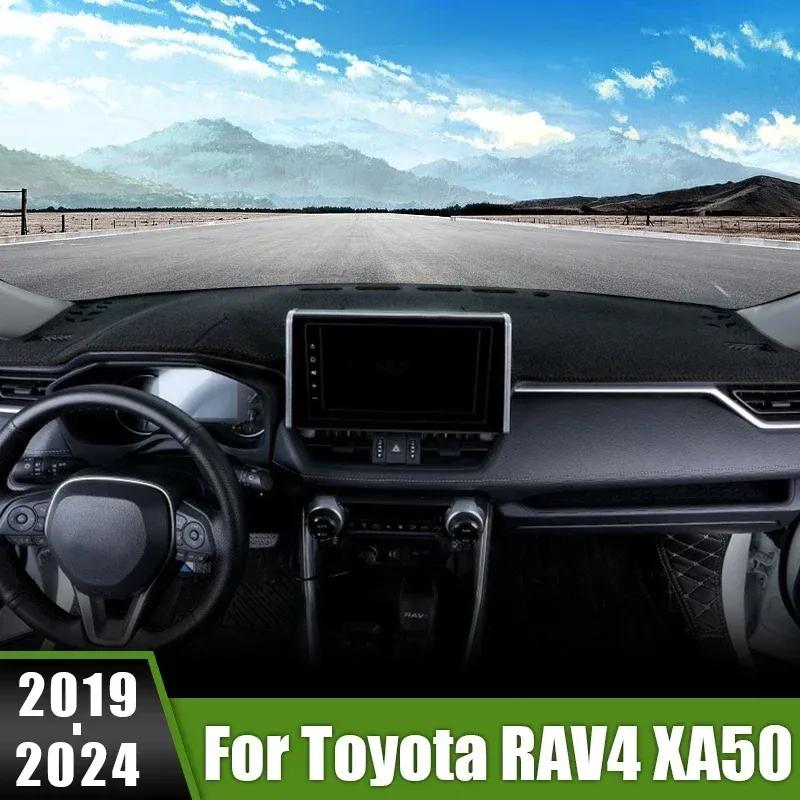 Auto Für Toyota RAV4 XA50 2024 Armaturenbrettabdeckung Lichtschutzmatte Sonnenschutzmatte Anti-UV Teppiche Zubehör