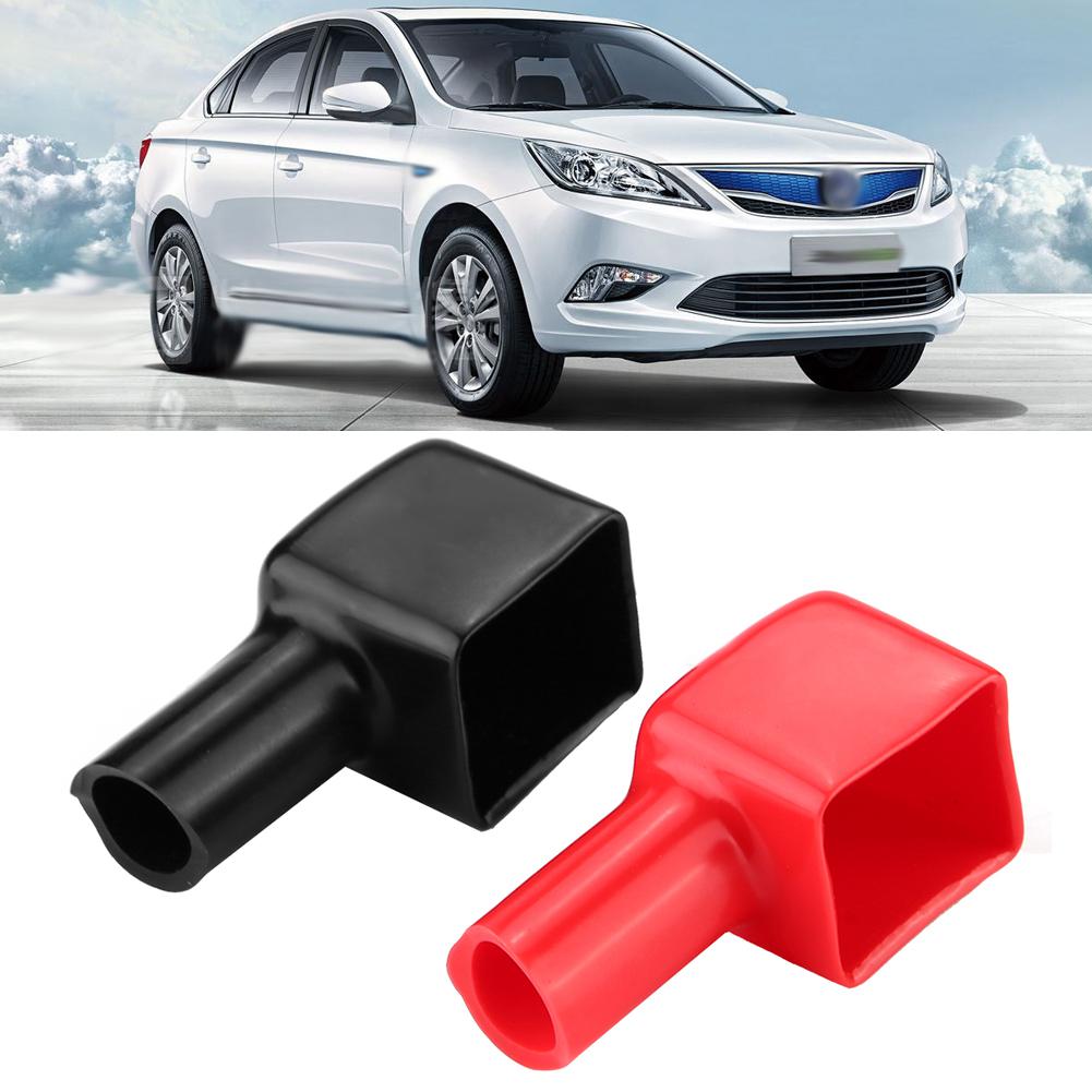 2pcs Car Battery Terminal   Covers Positive and Negative - Premium Quality PVC, Sy Installation -   Fit,   from Dust, Insulates