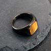 ring, personalized, retro and trendy men's ring, fashionable stone men's ring