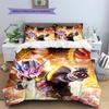 Battle Scene Art Bedding Set, Dynamic Hero Print Bedroom Decor, Fashionable Household Gift.chl