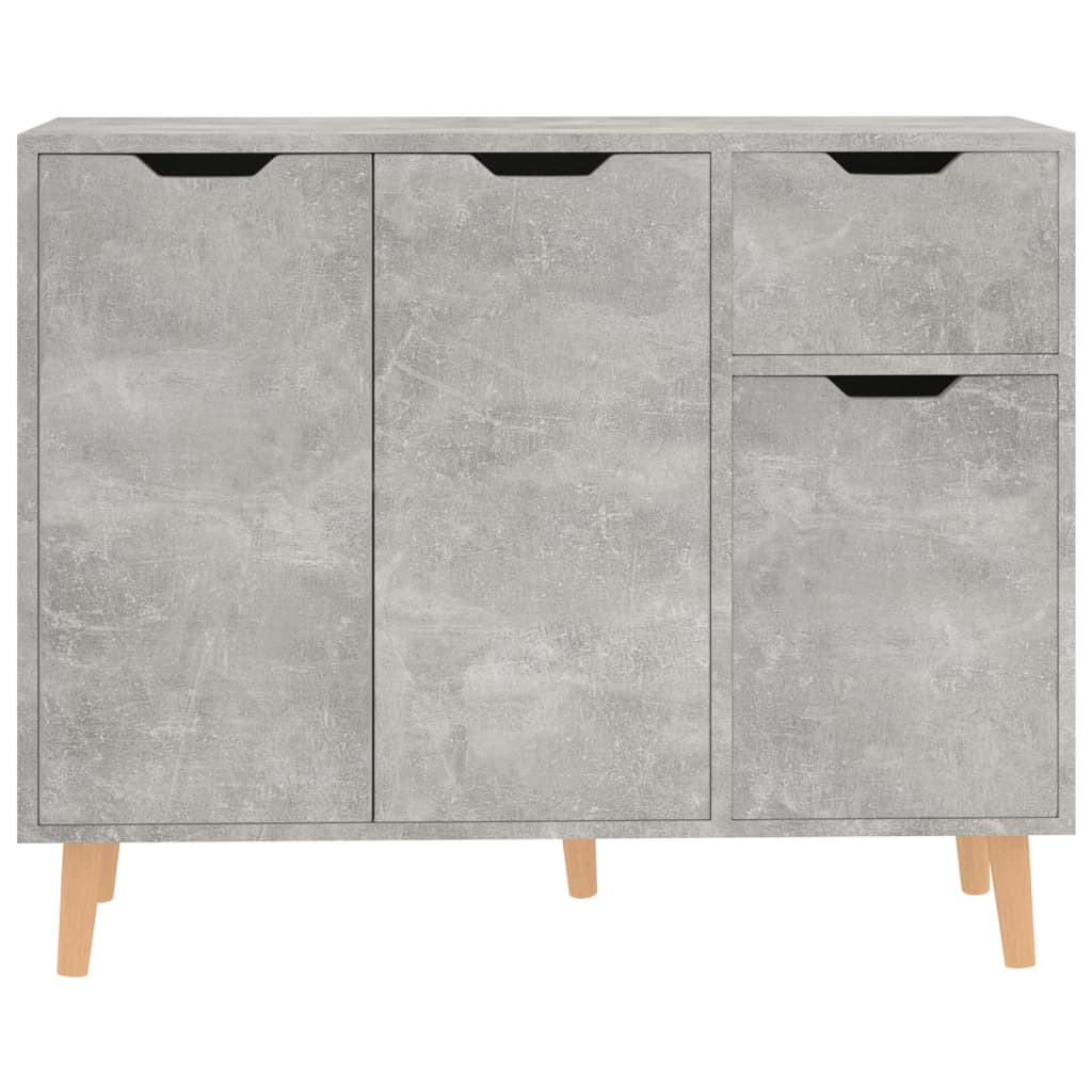 Vidaxl Szafka, Szarość Betonu, 90X30X72 Cm, Materiał Drewnopochodny