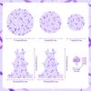 1 Set Non-food Contact 3-Tier Party Cupcake Stand Purple Lightning Design Music Themed Party Birthday Decor Festive Supplies